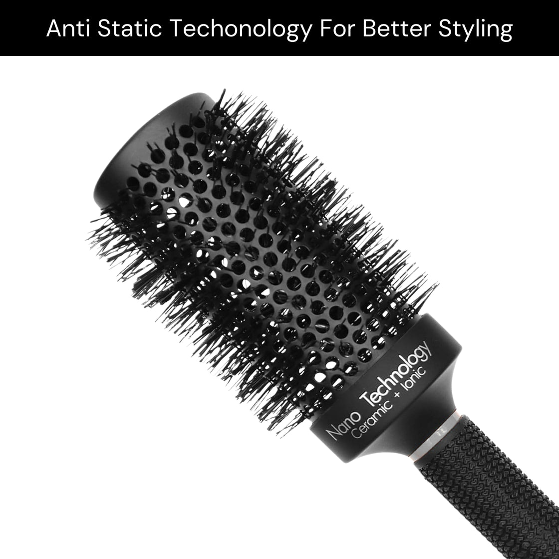 Allure Round Ceremic Premium Hair Brush 53 mm For Hair Styling