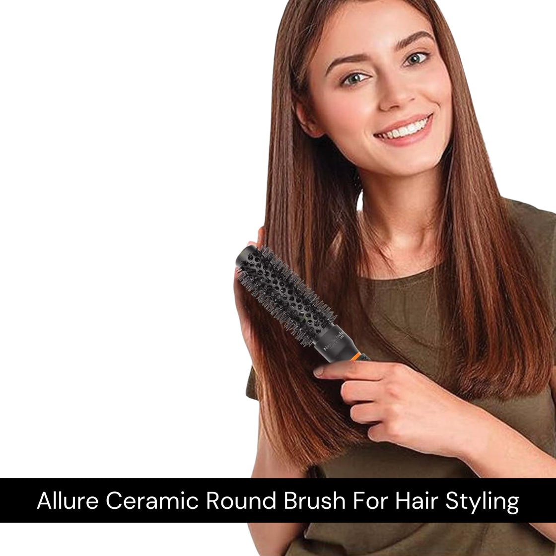 Allure Round Ceremic Premium Hair Brush 32 mm For Hair Styling