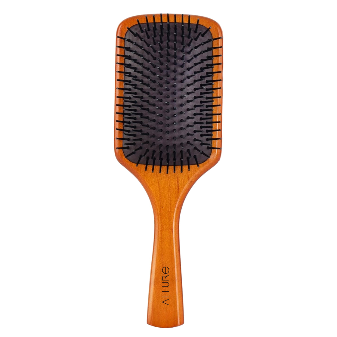 Allure Nylon Bristles Wooden Detangling Hair Brush Large