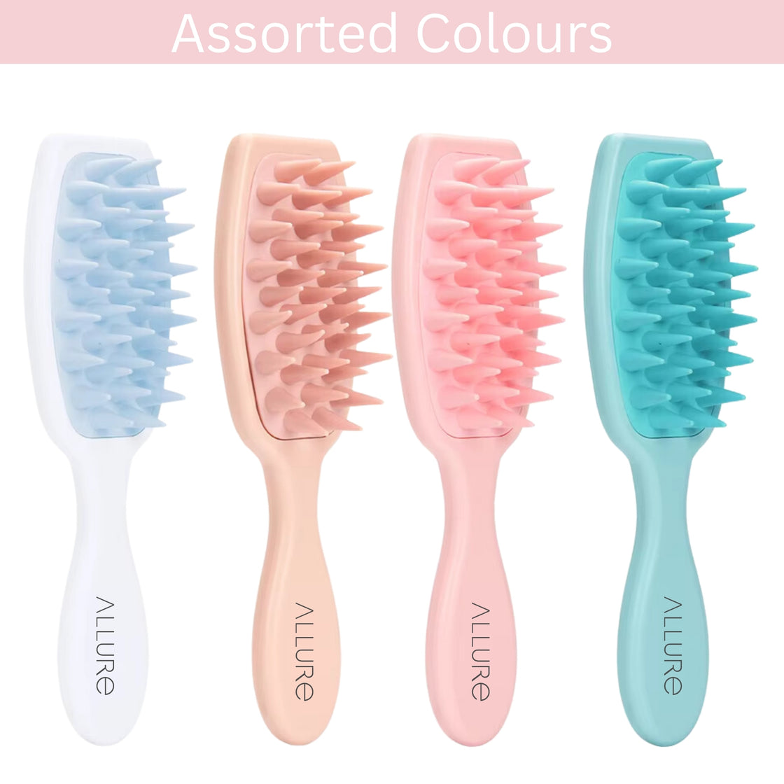 Allure Scalp Massager Hair Brush - Assorted Colours