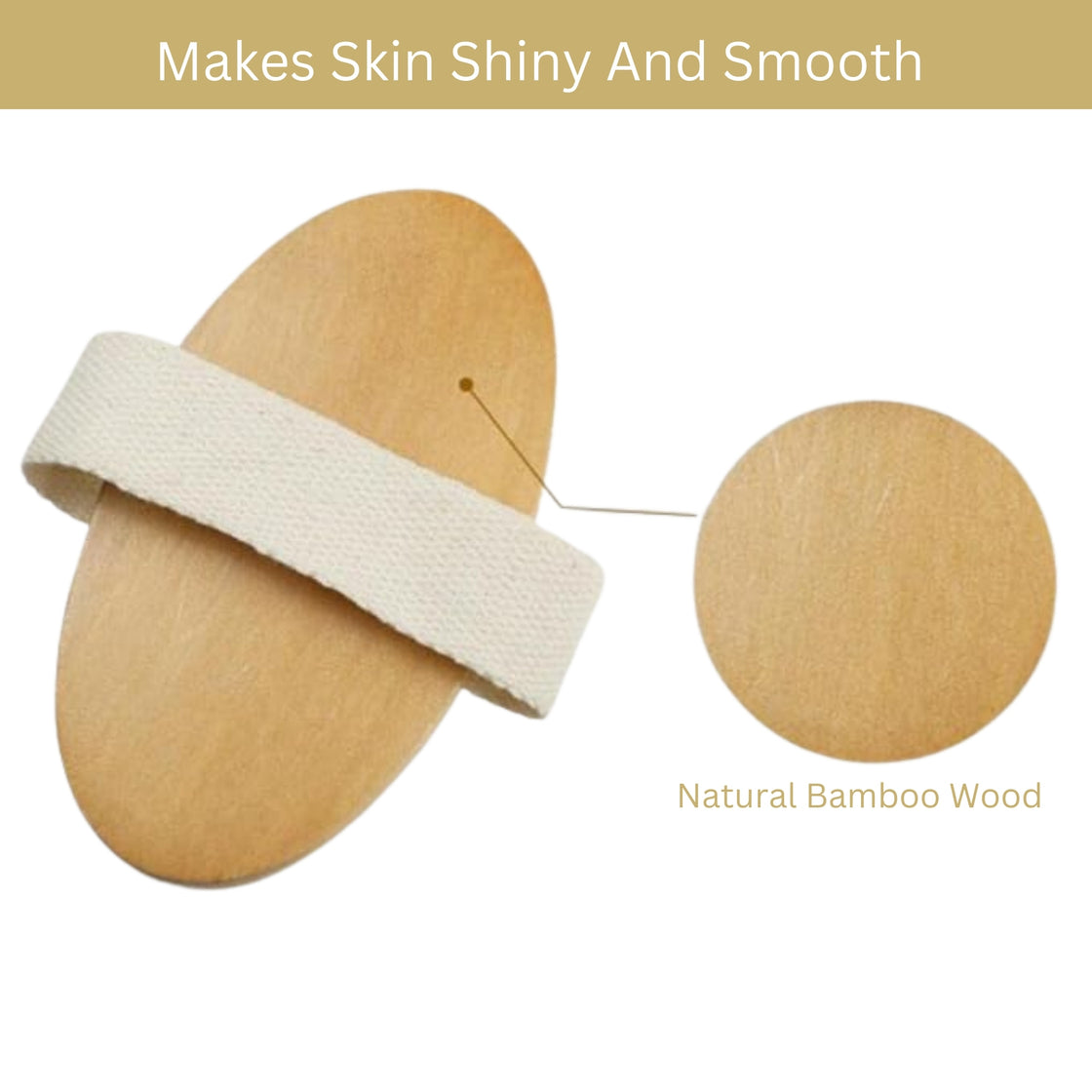 Allure Wooden Body Brush with Natural Bristles - BB03 bathing brush