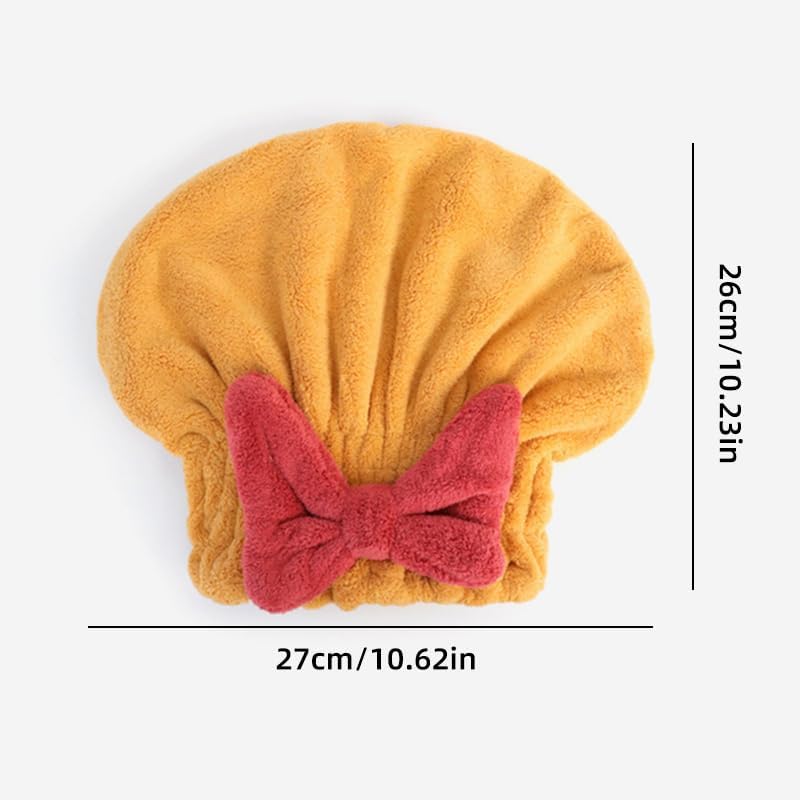 Allure Microfiber Hair Wrap Towel - yellow Hair Turban