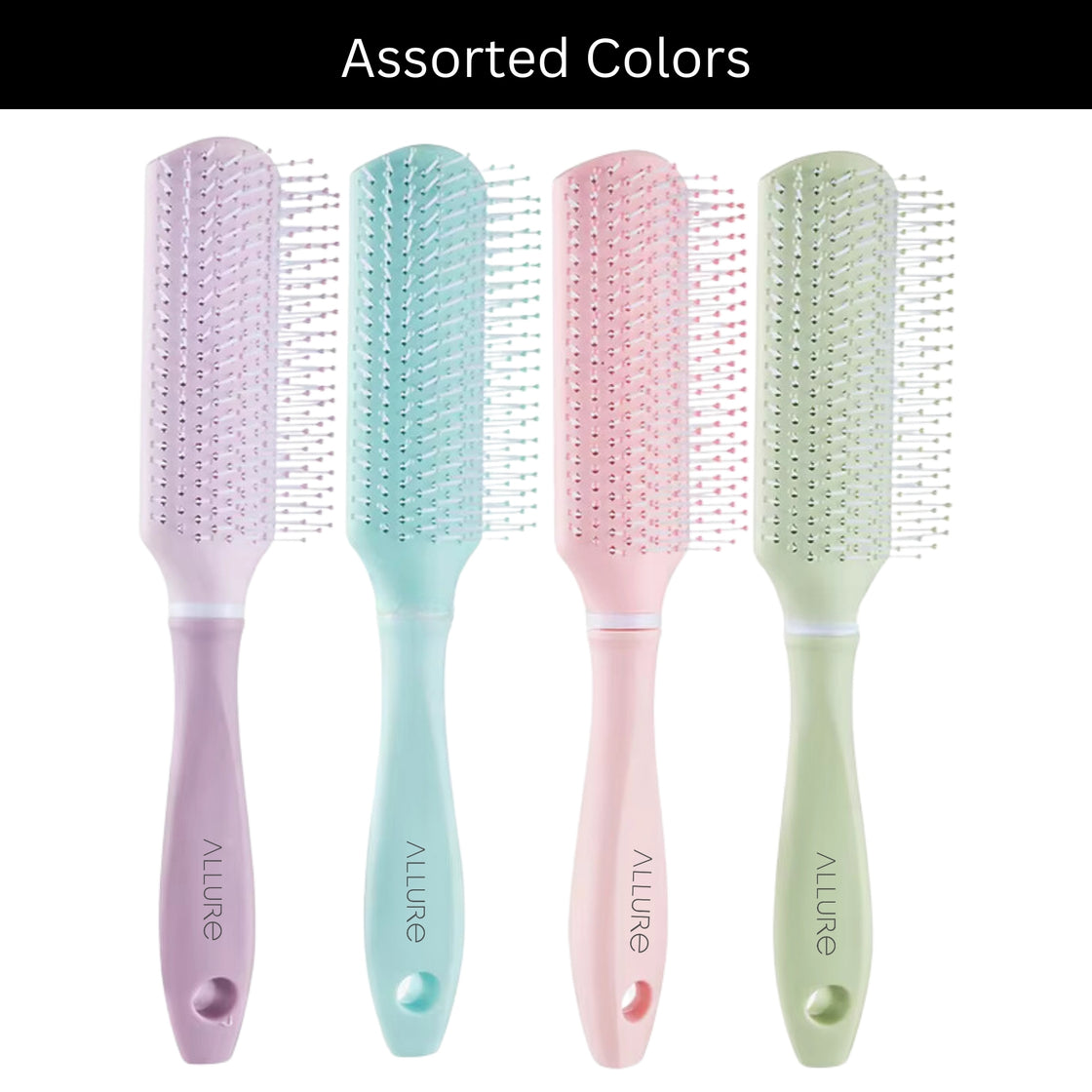 Allure Pastel Hair Brush For Hair Styling - Assorted Colours