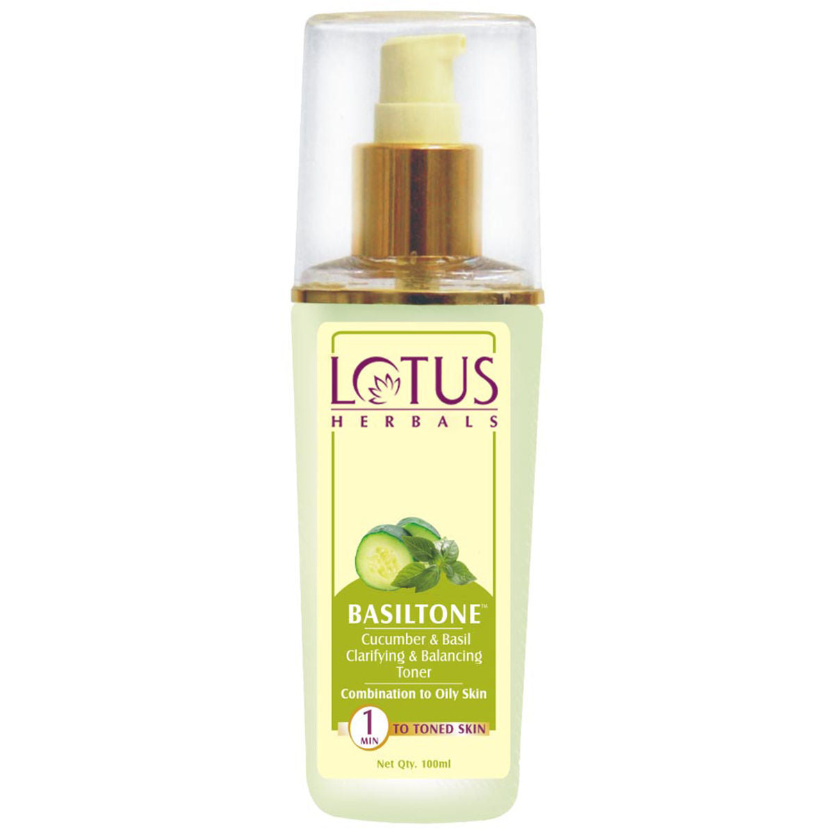 Buy Lotus Herbal Basiltone Cucumber Toner Online in India - Allure