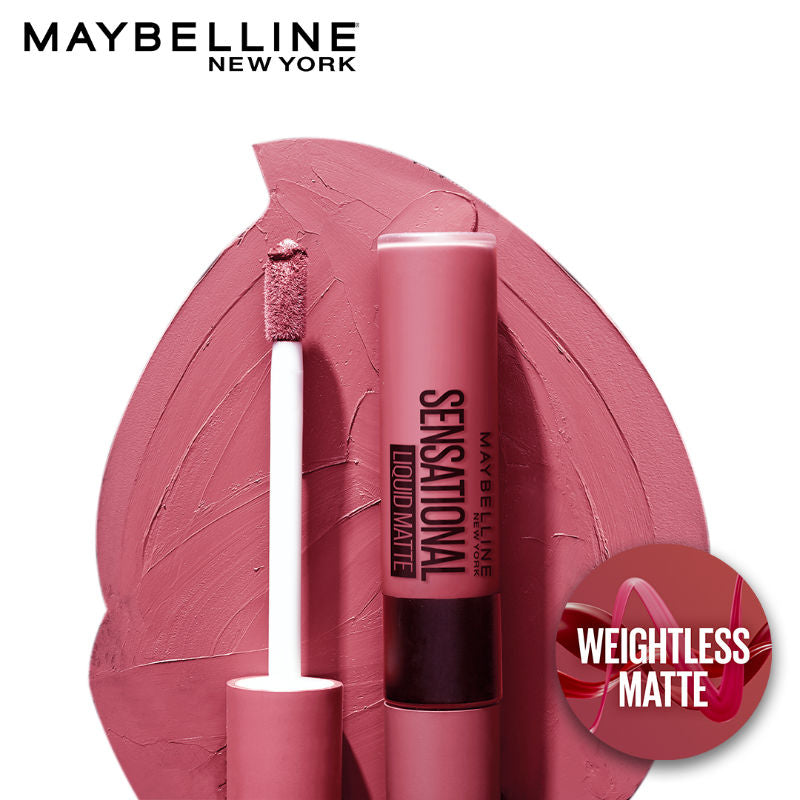 Maybelline New York Sensational Liquid Matte Lipstick - Peach Addict