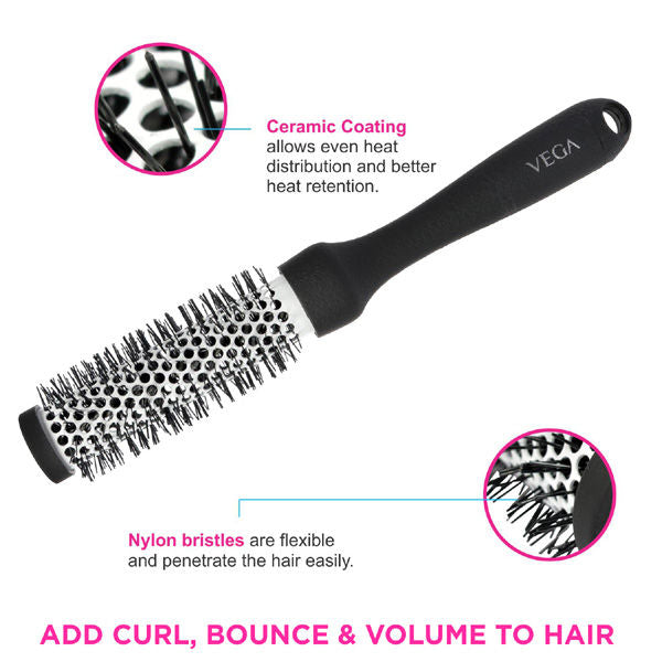 Vega Hot Curl Brush - Small (H2-Prs)-6